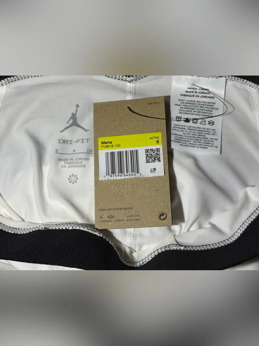 NEW Jordan Sport Men’s Dri-fit Compression Shorts Fitness Tights FV8618-100 NWT